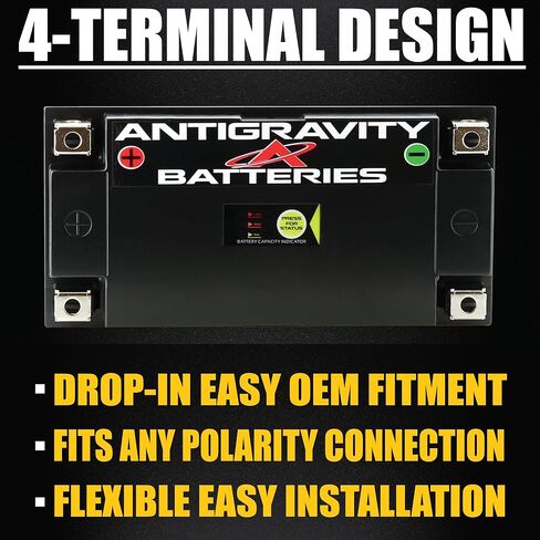 مضاد الجاذبية ATX20-HD. بطارية ليثيوم عالية الأداء للدراجات النارية وبطارية Powersport، 12 فولت 15 أمبير، المجموعة 20، ATV، Quad، UTV، Jet Ski، PWC، جزازة العشب، مولد - هوندا، هارلي، فيكتوري، هندي in Kuwait