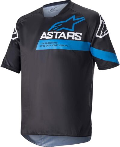 قميص Alpinestars Racer V3 بأكمام قصيرة، أسود/أزرق فاتح، XL in Kuwait