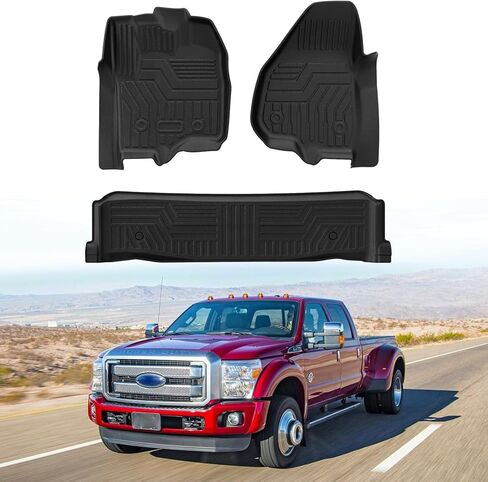 Mixsuper Floor Mats for 2021-2026 Chevrolet Tahoe/GMC Yukon/Cadillac Escalade with 2nd Row Bucket Seats (Not for Bench Seats) All Weather Floor Liners 3 Row Set Black in Saudi Arabia