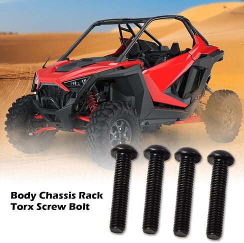 Round Head Screw Bolt Compatible with Polaris Ranger RZR Sportsman Body Chassis Rack Torx 7517230 Black in Saudi Arabia