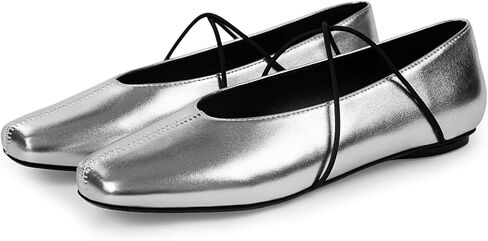 Women's Square Toe Ballet Flats Crisscross Strap Mary Jane Flats | Comfortable Dressy Slip On Mary Janes Casual Low Heel Ballerina Flats for Office Work Wedding in Saudi Arabia
