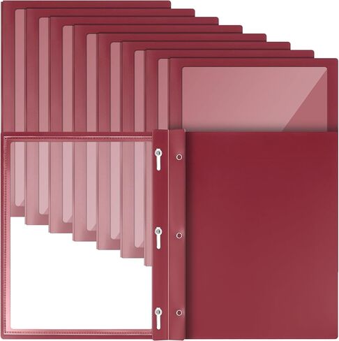 72 Pcs Report Covers with 3 Prong Fasteners Clear Front Presentation Folders Frame View Poly Report Folder Presentation Binder for Paper Document School Office in Saudi Arabia