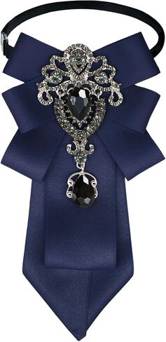 Sparkle Bow Ties for Men and Women, Adjustable Pre-Tied Neck Ties for Women Girls Uniform Necktie for Party Casual in Saudi Arabia