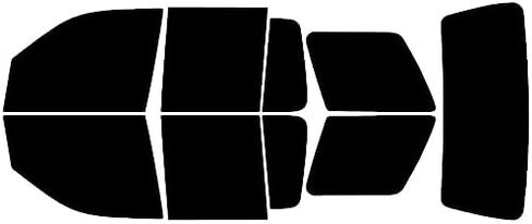 طقم تظليل نافذة Rvinyl متوافق مع Ford Explorer 2006-2010 - أسود 5% - طبقة واحدة بدون طبقة فقاعية - افعل ذلك بنفسك طقم القطع الأمامي للمركبة in Kuwait