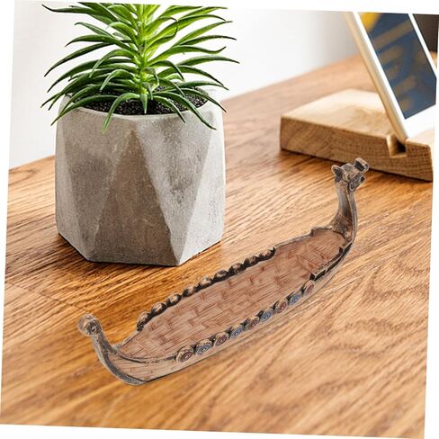 Viking Pirate Ship Model Vintage Resin Decorative Boat Sculpture for Home Desk Multi-Functional Nautical Decor for Living Room Bedroom Office and Study in Saudi Arabia