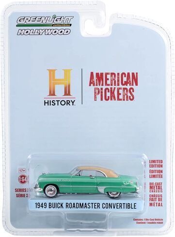 Greenlight 44970-D Hollywood Series 37 - American Pickers - 1949 Buick Roadmaster Convertible Solid Pack 1:64 مقياس Diecas in Saudi Arabia
