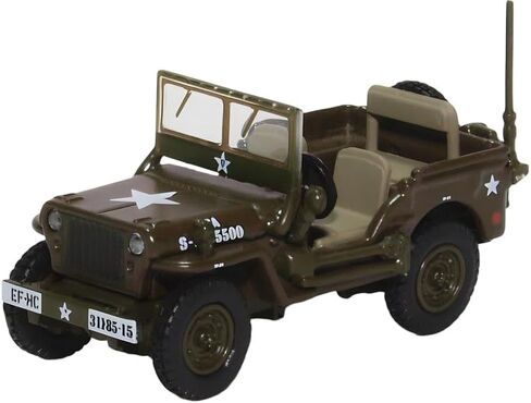 أكسفورد دييكاست 76WMB003 ويليز MB الجيش الأمريكي - نموذج دييكاست عسكري بمقياس 1:76 - نسخة طبق الأصل من الحرب العالمية الثانية لهواة الجمع ونماذج السكك الحديدية in Kuwait
