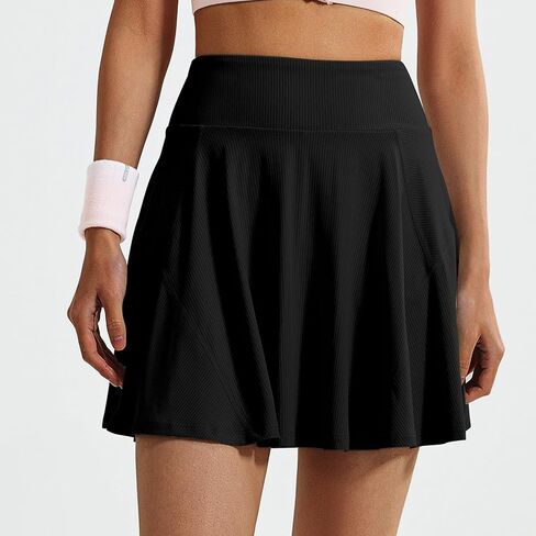 TAISIM Women's High Waist Workout Skort-No Chafe Athletic Skirt with Built-in Shorts&Pocket,Quick Dry for Running,Tennis,Gym in Saudi Arabia