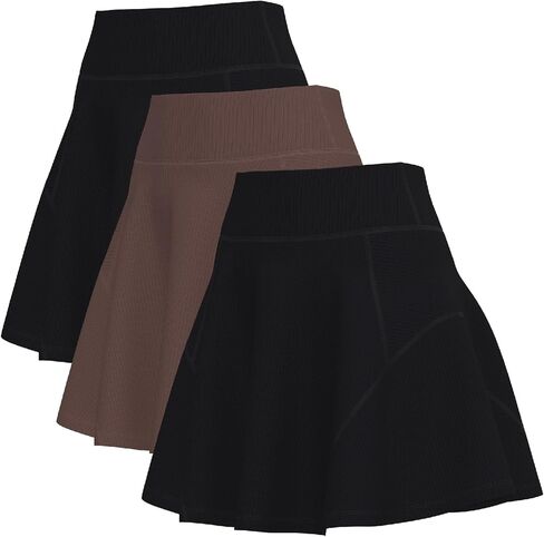 TAISIM Women's High Waist Workout Skort-No Chafe Athletic Skirt with Built-in Shorts&Pocket,Quick Dry for Running,Tennis,Gym in Saudi Arabia
