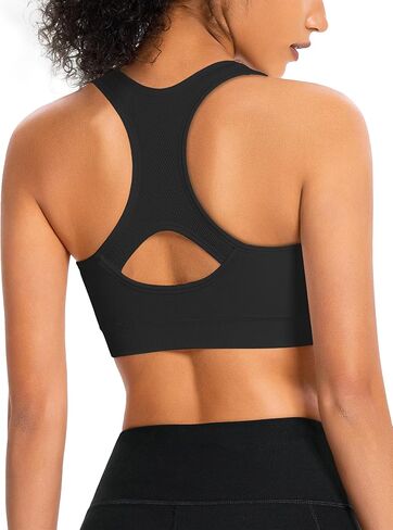 AENLLEY Padded Racerback Sports Bras for Women - Breathable Medium Support for Yoga Gym Workout Fitness in Saudi Arabia