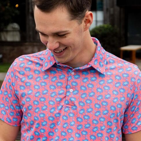 ChalkTalkSPORTS Lacrosse Short Sleeve Polo Shirts - Mens Lacrosse Performance Sport Polo - Youth & Adult Sizes in Saudi Arabia