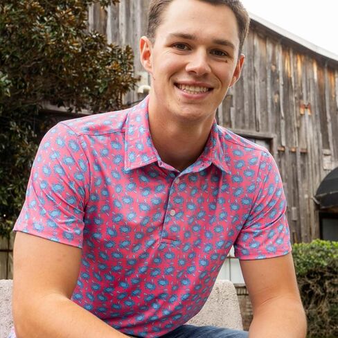 ChalkTalkSPORTS Lacrosse Short Sleeve Polo Shirts - Mens Lacrosse Performance Sport Polo - Youth & Adult Sizes in Saudi Arabia