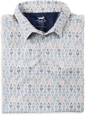 ChalkTalkSPORTS Lacrosse Short Sleeve Polo Shirts - Mens Lacrosse Performance Sport Polo - Youth & Adult Sizes in Saudi Arabia