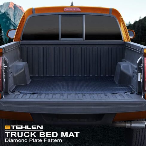 Stehlen 642167829706 متوافق مع 2019-2023 Ford Ranger 5 أقدام (60 بوصة) حصيرة سرير شاحنة مطاطية ذات لوحة ماسية - أسود in Saudi Arabia