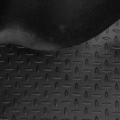 Black Rubber Diamond Plate Truck Bed Floor Mat Liner Compatible with 04-14 Ford F150 / 06-08 Lincoln Mark LT 6.5 Feet (78") Bed in Kuwait