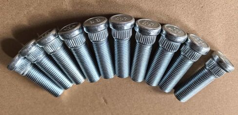 10PCS 610-327 Front M14-1.50 Serrated Wheel Stud - 16.00mm Knurl, 45.5mm Length Compatible with Select 1992-1999 Chevrolet GMC K1500 K2500 Yukon in Saudi Arabia
