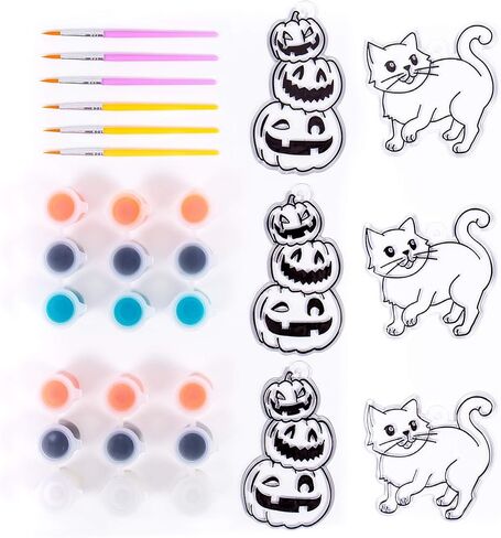 حزمة إعادة تعبئة Horizon Group USA Made by Me Animal Suncatcher 12 قطعة، متعددة الألوان، مقاس واحد in Kuwait