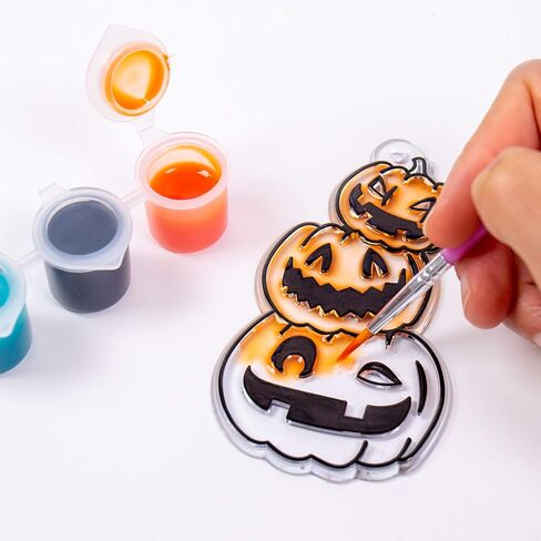 حزمة إعادة تعبئة Horizon Group USA Made by Me Animal Suncatcher 12 قطعة، متعددة الألوان، مقاس واحد in Kuwait