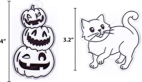 حزمة إعادة تعبئة Horizon Group USA Made by Me Animal Suncatcher 12 قطعة، متعددة الألوان، مقاس واحد in Kuwait