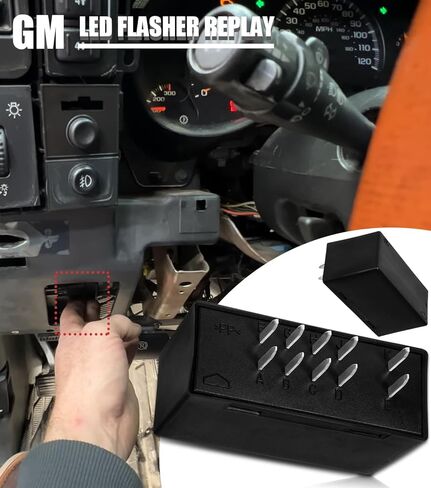 10-Pin Hazard Warning and Turn Signal Flasher Relay LM487 for GM Chevy Silverado GMC Cadillac Hummer 03-07, 10383321 15231201 Flasher Module | 10 Pins in Saudi Arabia