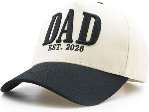 Dad Est 2026 Hat for Men, Pregnancy Announcement for Husband, New Dad Gift Cool Trucker Hat from Daughter Son Wife in Saudi Arabia