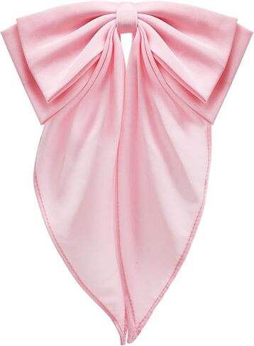 Big Bow Ties for Women Men Solid Color Womens Black Bow Tie Pre Tied Girls Bowtie for School Prom Office Cosplay Dress in Saudi Arabia