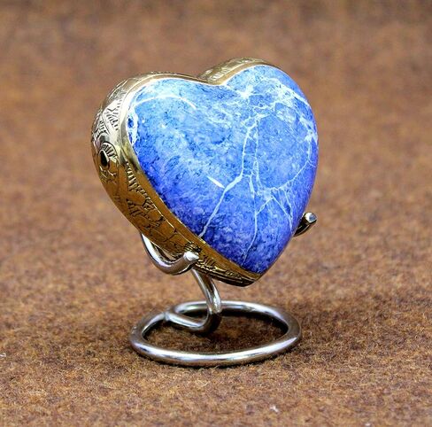 ايسبلاناد حامل جرة على شكل قلب، حامل لجرة تذكارية على شكل قلب | برطمانات معدنية | برطمانات دفن | برطمانات تذكارية تذكارية. in Kuwait