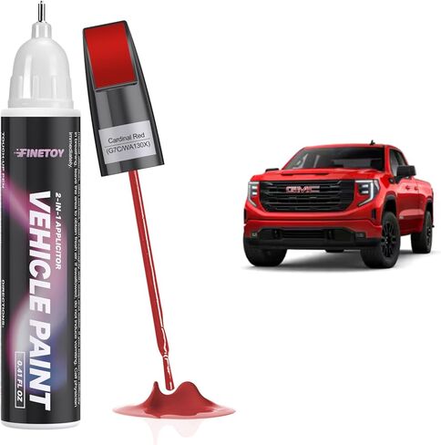 GBA/WA8555 Onyx Black/Void Black Touch Up Paint for GMC, Car Scratch Repair Paint Kit with 2 in 1 Brush and Pen Nip, Exact-Match & Quick Drying Design for Chips and Nicks in Kuwait