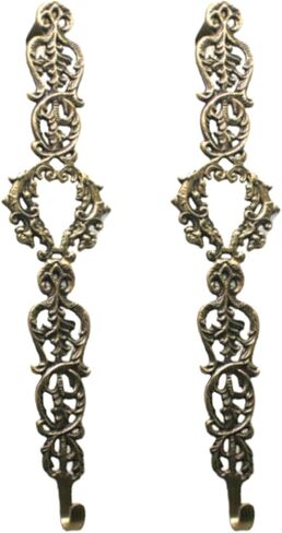 Bronze Victorian Wreath Hanger with Heart - Set of 2 in Saudi Arabia