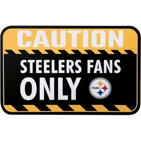 foco NFL Team Logo Caution Hanging Wall Sign