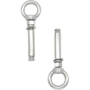 Incontesta 2 قطعة M12X100mm مسمار العين مع غسالة الجوز 304 الفولاذ المقاوم للصدأ حلقة رفع الكتف تعليق عنصر توسيع المسمار مع مرساة حلقة العين للرفع in Kuwait
