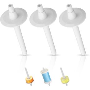 3pcs Spool Pin Cap, Plastic Auxiliary Spool Pin Universial Spool Pin Household Sewing Machine Replacement Bobbin Reel Spool Holder for Most Sewing Machines