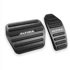LEXLEY 2PCS Anti-Slip Aluminum Brake Gas Pedal Pads,Auto No Drilling Accelerator Pedal Covers For Nissan Altima 2019 2020 2021 2022 2023 2024-BLUE
