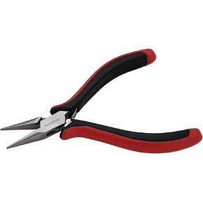 The Beadsmith Flat Nylon Jaw Pliers – Fine Tips – 5 inches (127mm) – Ergonomic Handle with Double Leaf Springs – Jewelry Making Tool for Creating Bracelets, Earrings and Necklaces