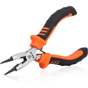 7-piece Mini Pliers Set, Diagonal, End Cutting, Linesman, Round Nose, Long Nose, Bent Nose and Needle Nose Pliers, for DIY Jewelry Making, Making Crafts, Repairing Electronic, with Pouch