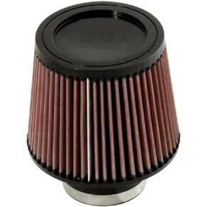 K&N Universal Clamp-On Air Intake Filter: High Performance, Premium, Washable, Replacement Filter: Flange Diameter: 3 In, Filter Height: 5 In, Flange Length: 1.75 In, Shape: Round Tapered, RU-5176