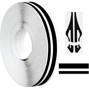 Car Pinstriping Tape PVC Car Decal Sticker Glossy Auto Car Pinstripe Tape DIY Stickers for Musical Instrument Motorcycle Auto Car (Black)
