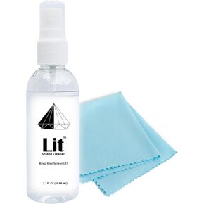 Lit Screen Cleaner Kit - Safe & Effective for All Devices: Smartphones, Tablets, Laptops, Monitors, VR headsets, TVs & Eyeglasses