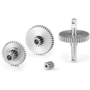 MOHERO Stainless Steel 40.3:1 Low Range Transmission Gear Pinion Set for Tra-xxas 1/18 TRX4M Bronco Defender RC Crawler Car