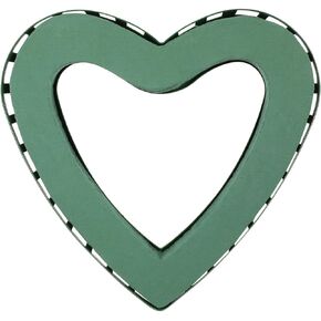 DOITOOL Heart Shaped Floral Foam Cage with Suction Cup, Floral Foam Block for Fresh or Artificial Flowers, Dry and Wet Flower Cage Holder for Flower Arrangement Wedding Supplies