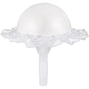 NUOBESTY Wedding Decor Foam Bouquet Holder, Bridal Flower Bouquet Handle Lace Wedding Bouquet Base with Foam Floral Handle for Wedding Bride Faux Flowers Decoration Fresh Flowers