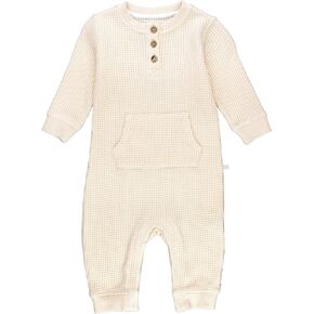RuffleButts Newborn Baby Girls/Boys Long Sleeve Romper Jumpsuit One Piece