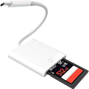 SD Card Reader USB C Micro SD Card, USB-C Type C TF Memory Card Camera Reader for SD TF SDXC SDHC Compatible with iPhone 15, Samsung Galaxy, MacBook, iPad Pro, Trail Game Camera