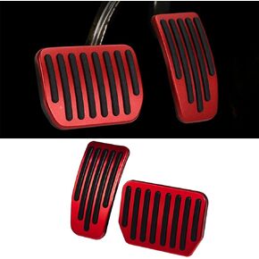 2 PCS Fits for Tesla 2022 Model Y Model 3 Aluminum Pedal Covers Accessories, Non-Slip Accelerator Brake Foot Rest Pedal Extenders, Performance Pedal Pads Kit for 2016-2021 Model 3/Y (Black)