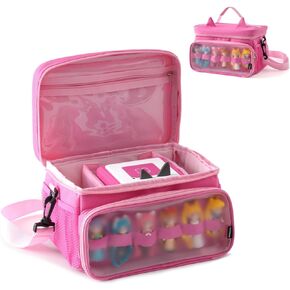 YUXSM Carrying Case for Toniebox-Carrying Bag for Toniebox Starter Set,Portable Bag with Shoulder Strap and Handle Bar- Storage for Tonie Figures, Tonie Audio Player, Tonie Headphones.