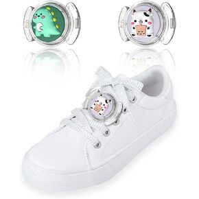 [2-Pack] Cute AirTag Holder for Shoelaces, Fun Characters Cartoon Hidden Air Tags Case for Shoes Shoestring