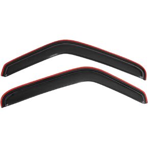 Window Visor Compatible with 1993-2011 Ford Ranger Mazda, in Channel Style Dark Smoke Tint Acrylic Shade Rain Sun Guard Wind Vent Air Deflector by IKON MOTORSPORTS, 1994 1995 1996 1997 1998 1999