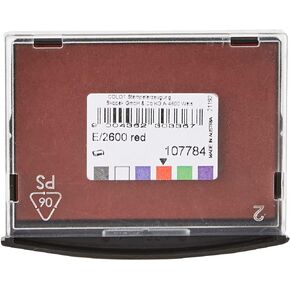 COLOP E/2600 Red Replacement Pad - Single | 107784 | Red pad to fit COLOP 2400, 2460, 2600, 2660, 2008/P, 2010, 2010/P, 2000/WD,2400 DIY