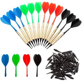 سهام ذات أطراف ناعمة من GSE Games & Sports Expert للوحة رمي السهام الإلكترونية. تتضمن 60 قطعة من نصائح رمي السهام المجانية وحقيبة تخزين... in Kuwait