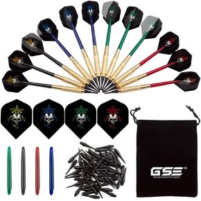 GSE Games & Sports Expert Soft Tip Darts for Electronic Dart Board. 60 of Free Dart Tips & Storage Bag Included…